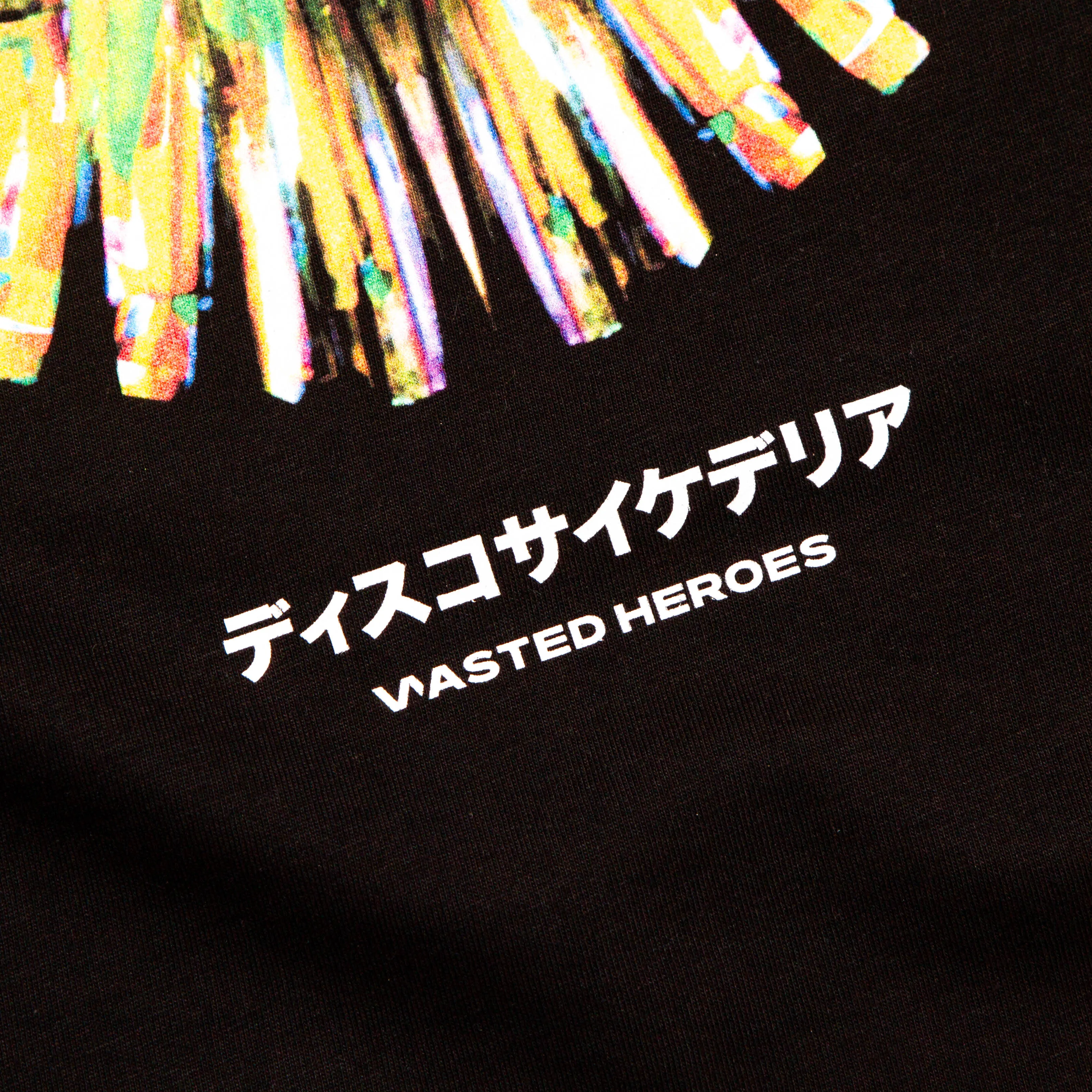 031 Disco Psychedelia Back Print - Tshirt - Black