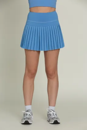 15" Marina Blue Pleated Tennis Skirt