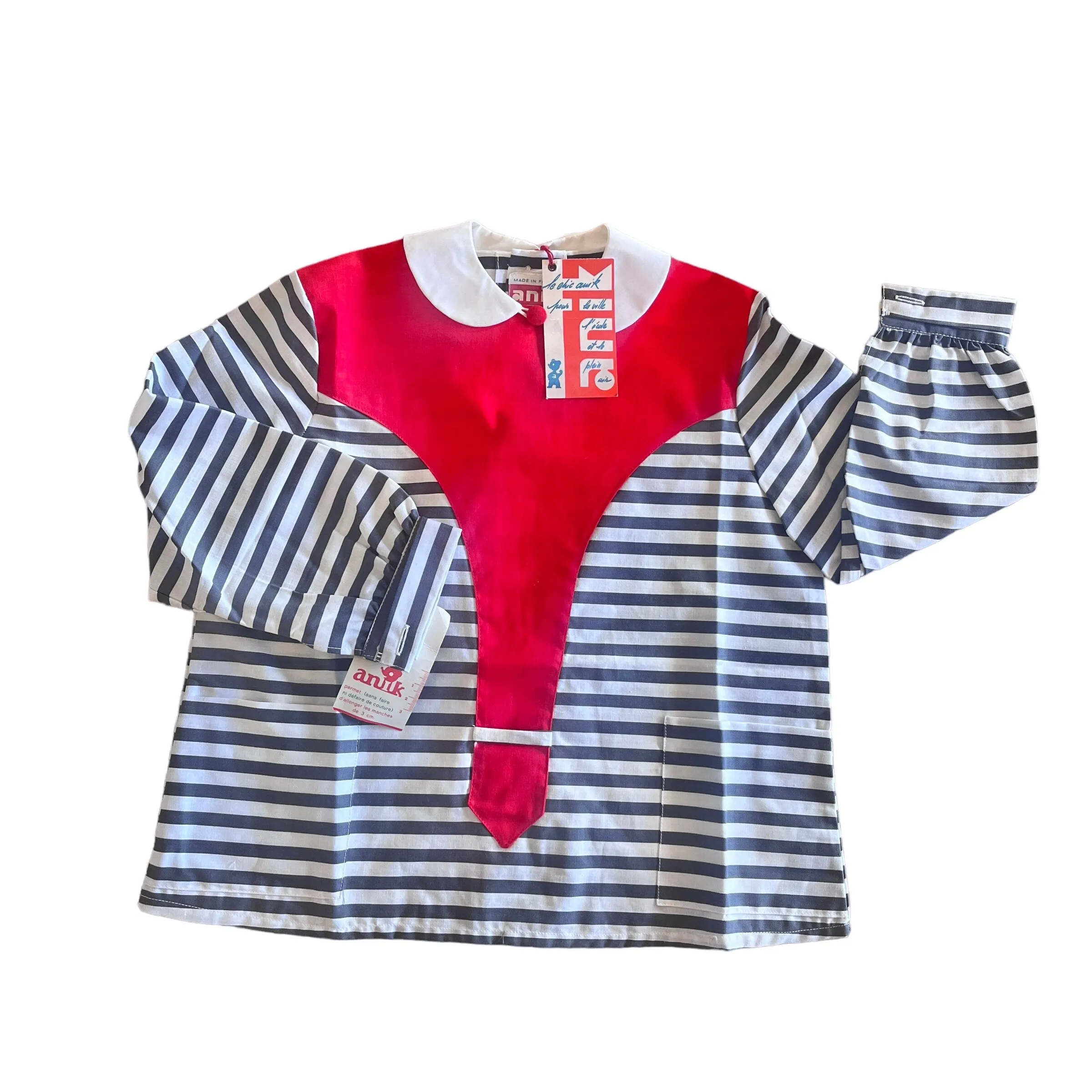 1970's Striped Shirt/Blouse  /  5-6 Years