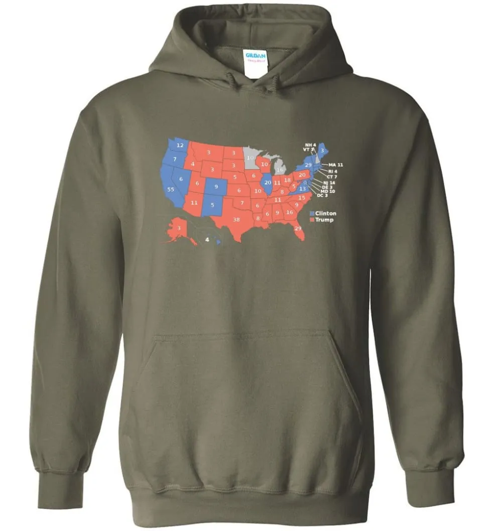 2016 Presidential Election Map Shirt Hoodie