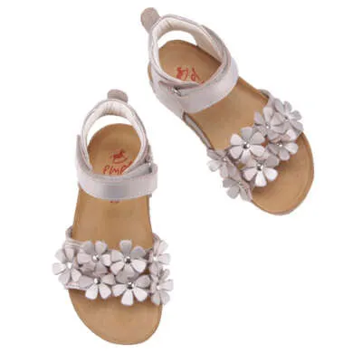 (2640D-8/2641D-8) Emel metallic Flowers sandals