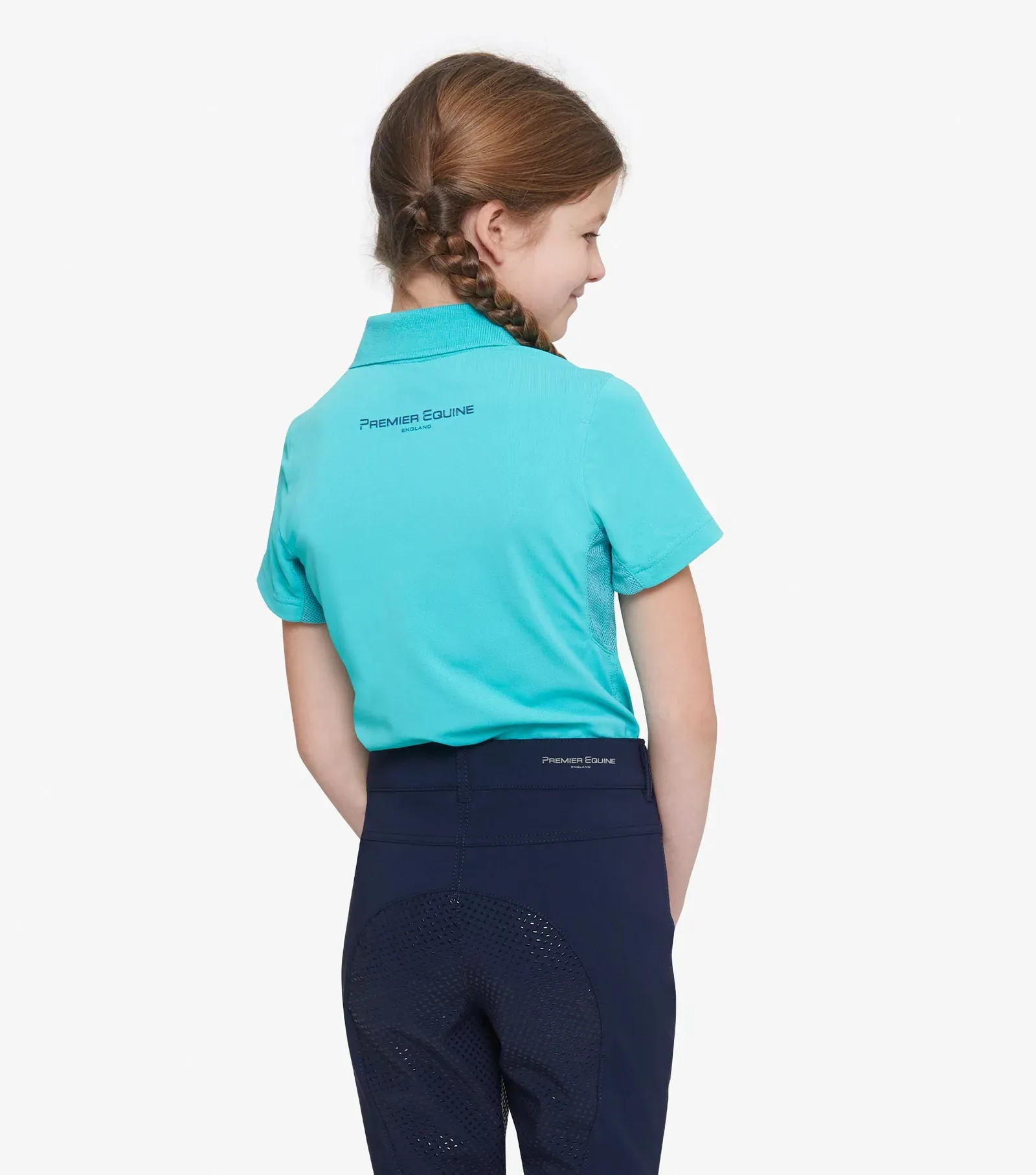 *40% Off* PEI Kids Unisex Polo Shirt (Turquoise, 13-14 Years)