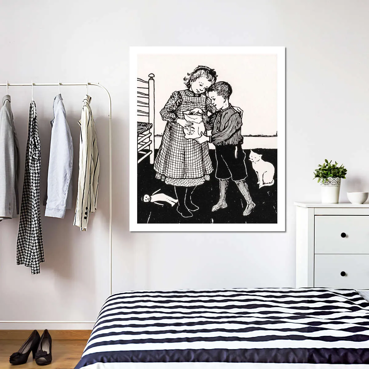 A Boy And A Girl Wall Art