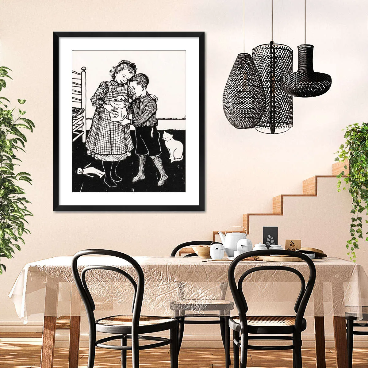 A Boy And A Girl Wall Art