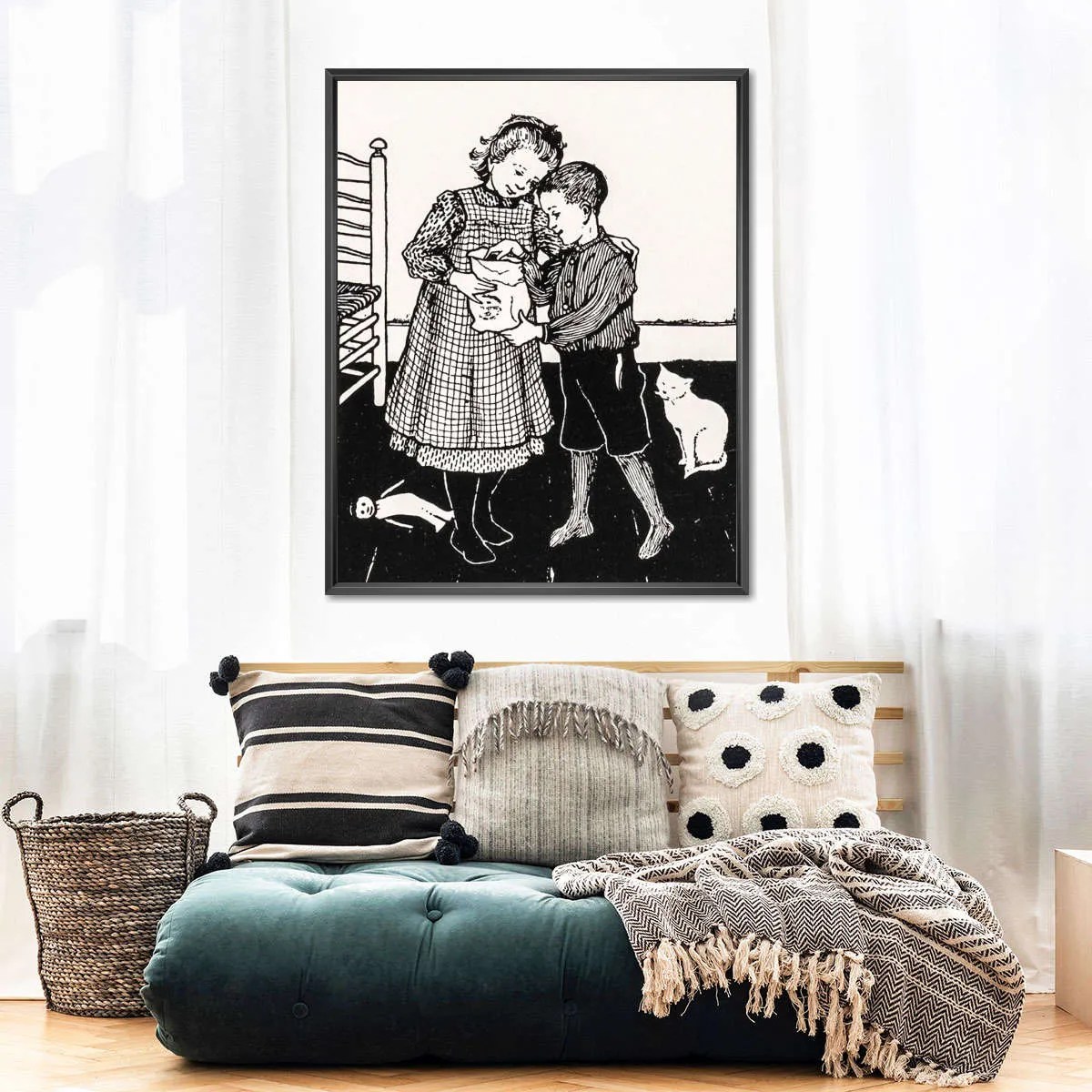 A Boy And A Girl Wall Art