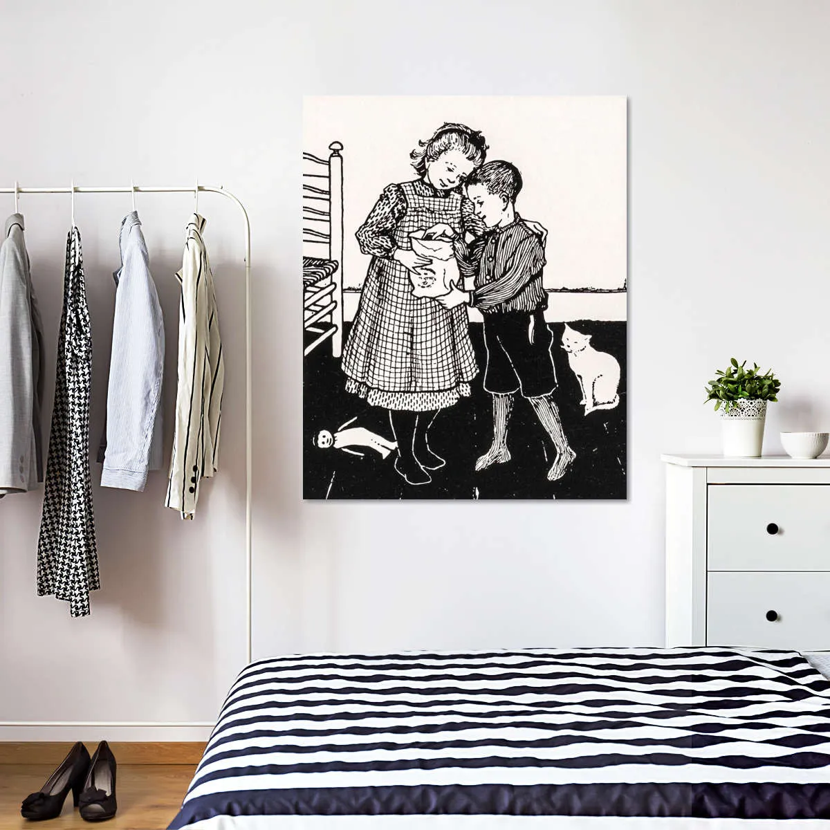 A Boy And A Girl Wall Art