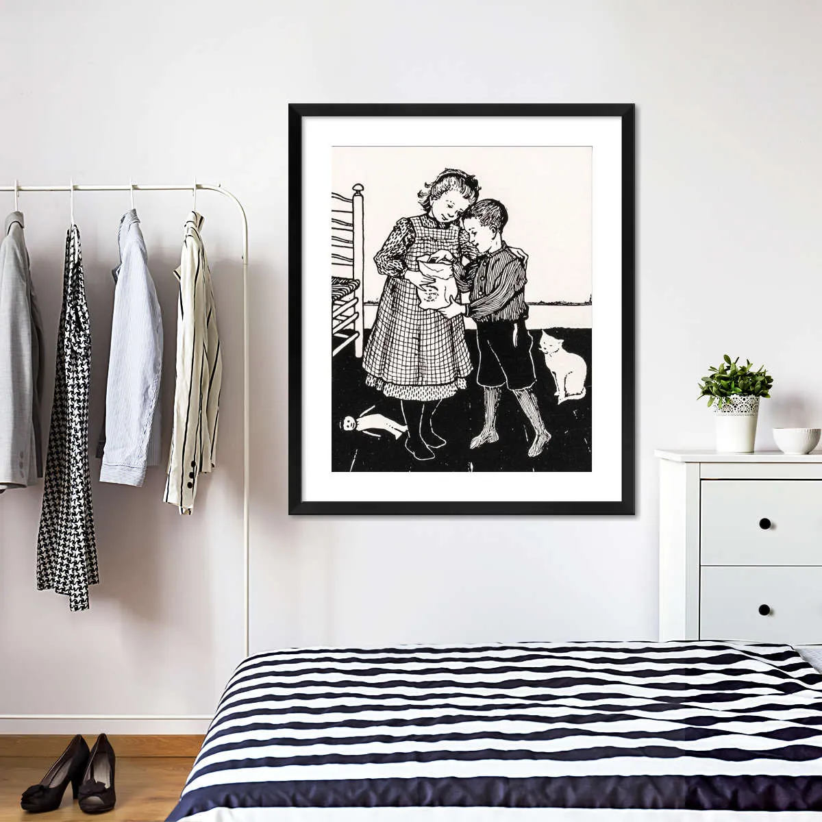 A Boy And A Girl Wall Art