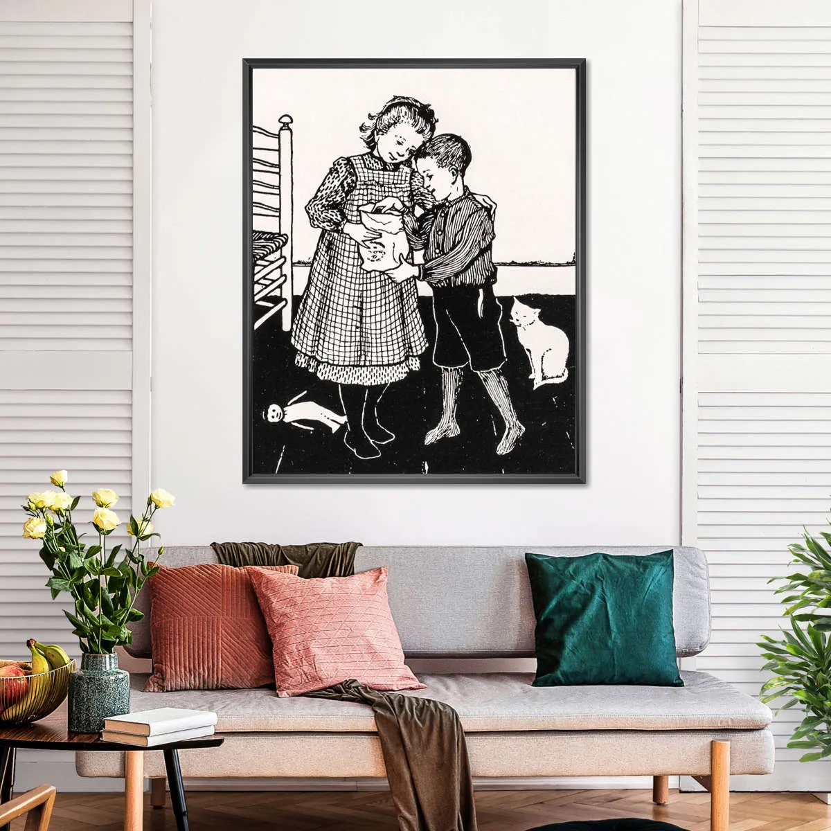 A Boy And A Girl Wall Art