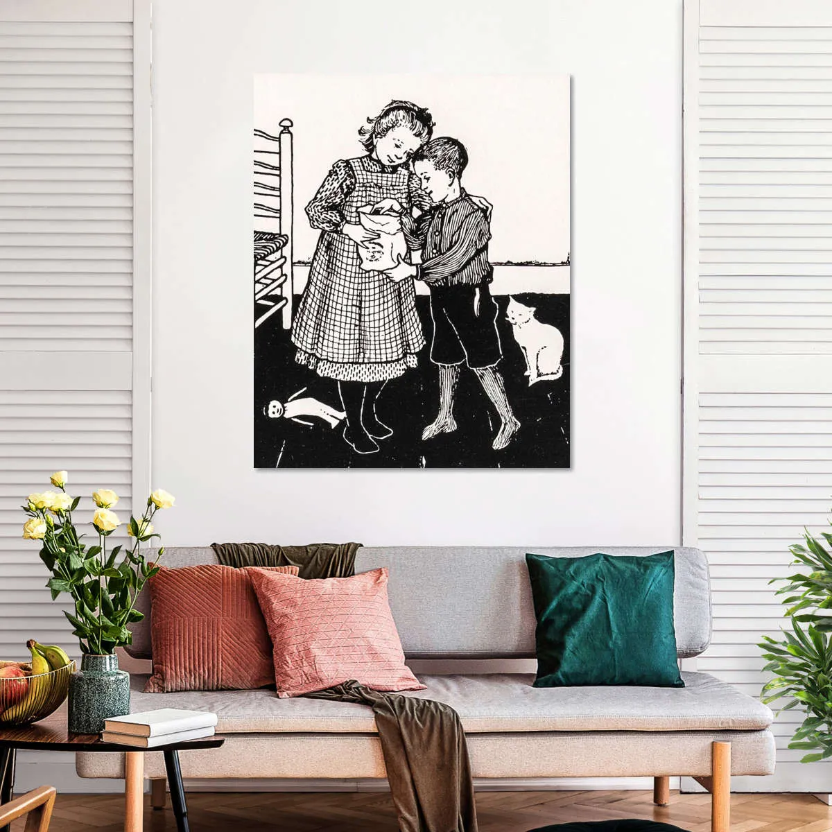 A Boy And A Girl Wall Art