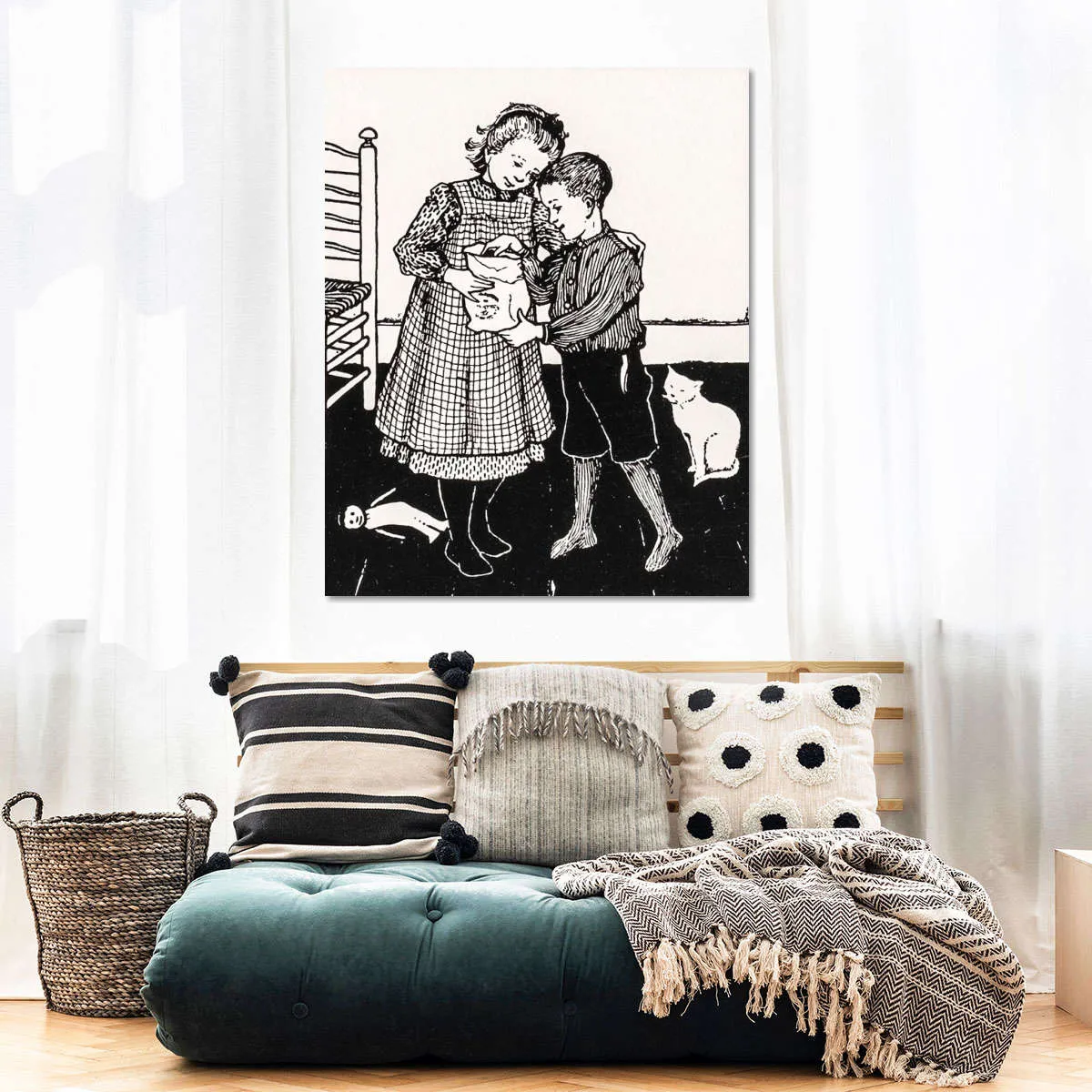 A Boy And A Girl Wall Art