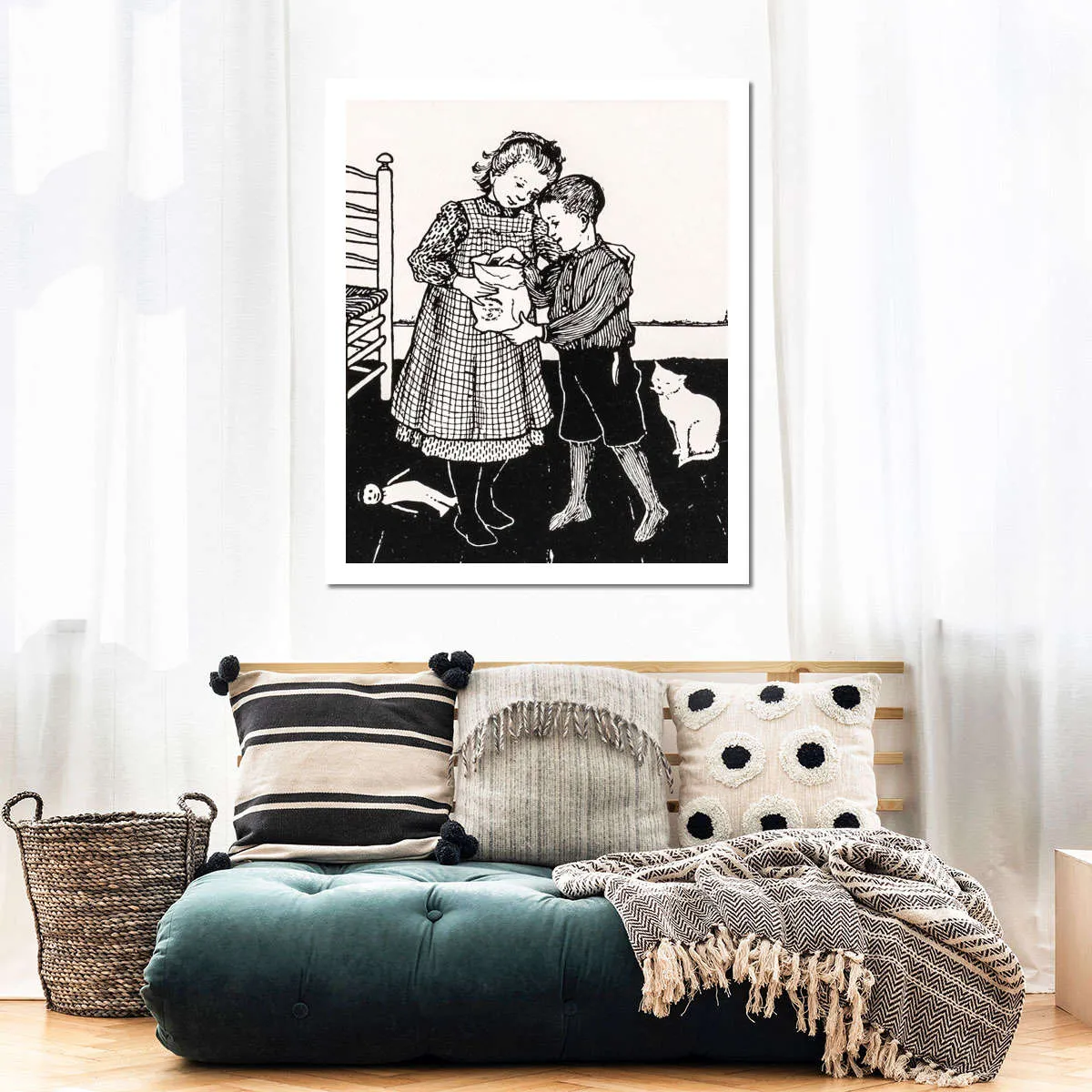 A Boy And A Girl Wall Art