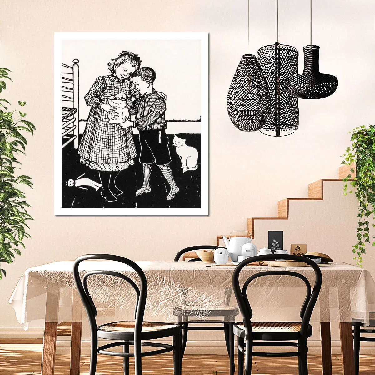 A Boy And A Girl Wall Art