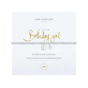 A Little 'Birthday Girl' Bracelet | Silver Plated