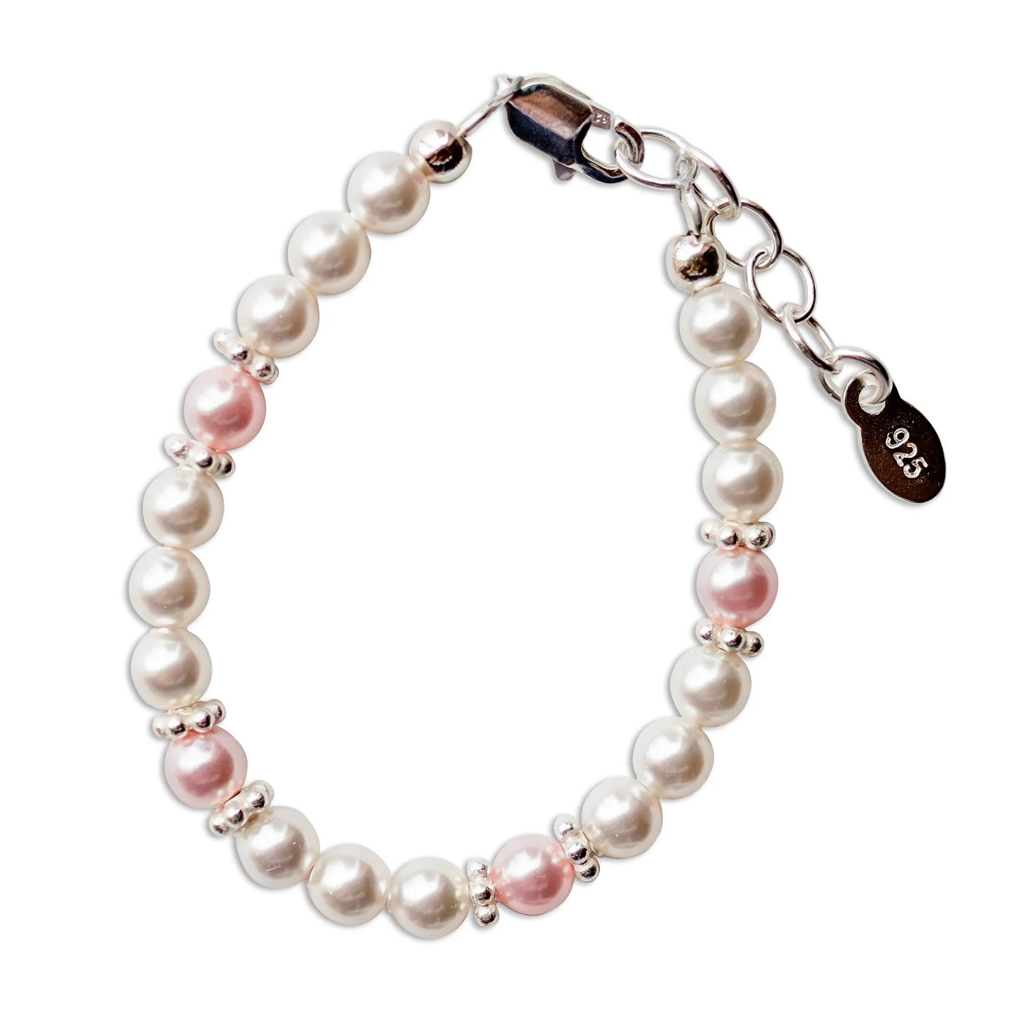 Addie Sterling Silver Pearl Baby Bracelet