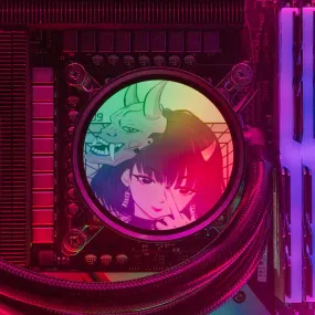 Aesthetic Demon AIO Cover for DeepCool Castle 240EX 280EX 360EX Addressable RGB