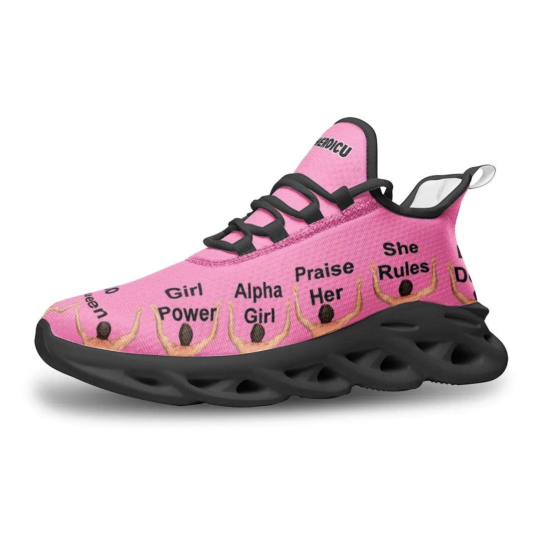 All Hail Thee Queen Bounce Athletic Shoes - Pink Power