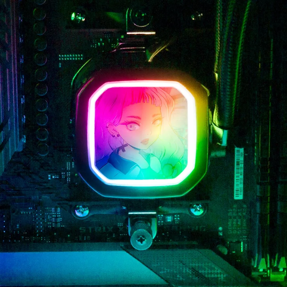 Anime Judge AIO Cover for Corsair RGB Hydro Platinum and Pro Series (H100i, H115i, H150i, H100X, XT, X, SE, H60)