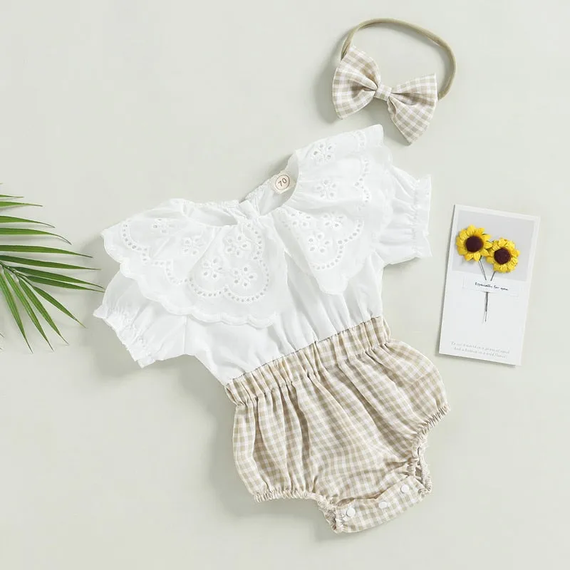 ANNABELLE Crochet Collar Romper