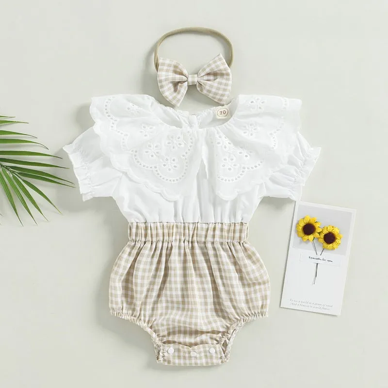 ANNABELLE Crochet Collar Romper