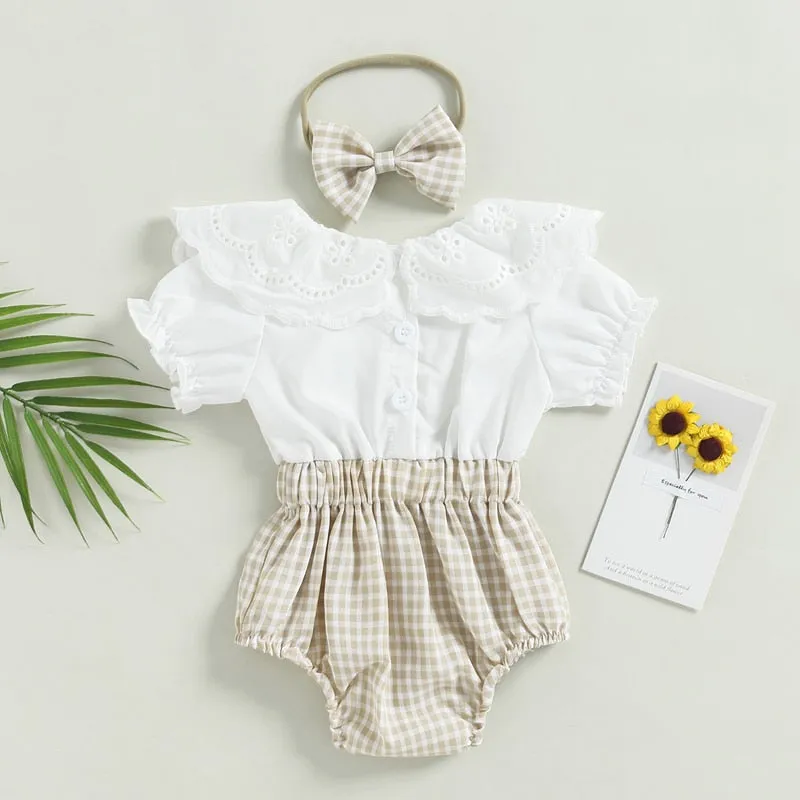 ANNABELLE Crochet Collar Romper