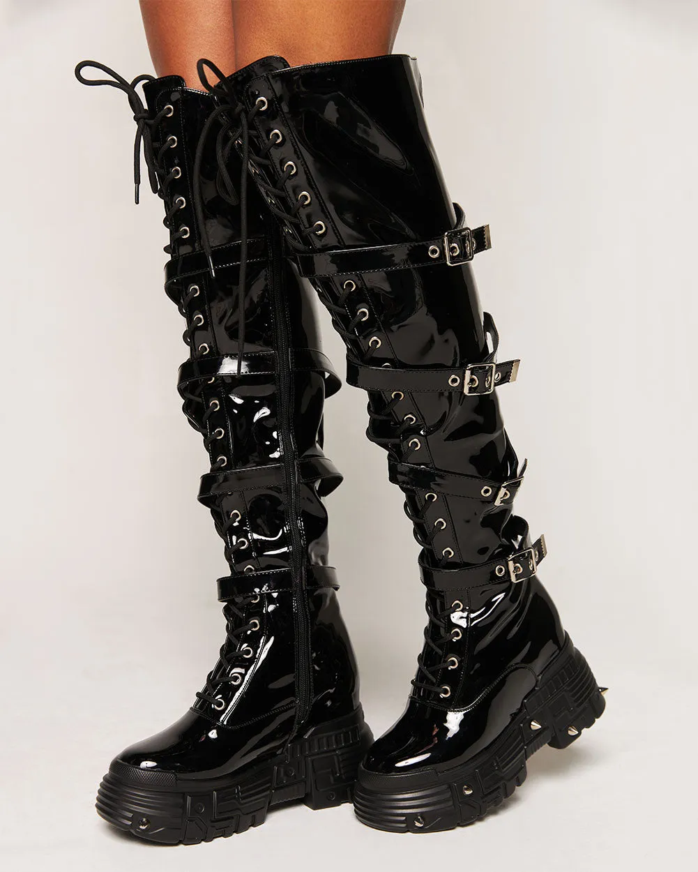 Anthony Wang Distinxion Thigh Boots