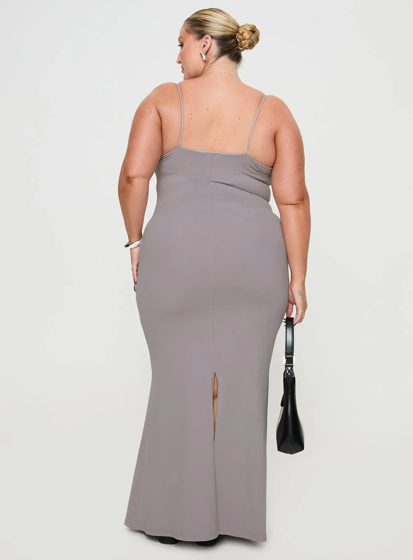 Arabellia Maxi Dress Grey Curve