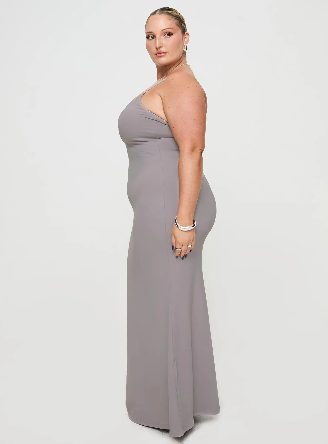 Arabellia Maxi Dress Grey Curve