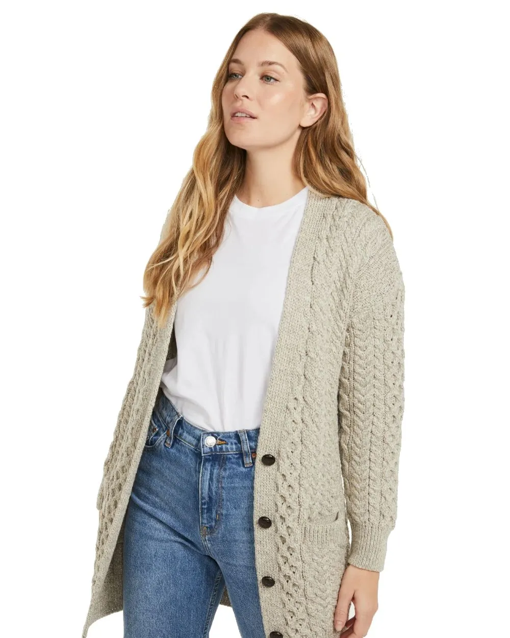 Aran Delphi Boyfriend Cardigan