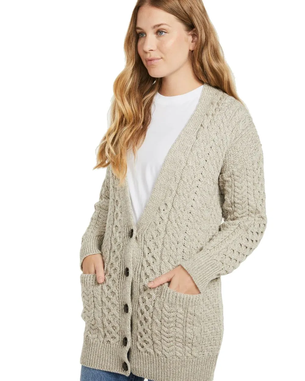 Aran Delphi Boyfriend Cardigan