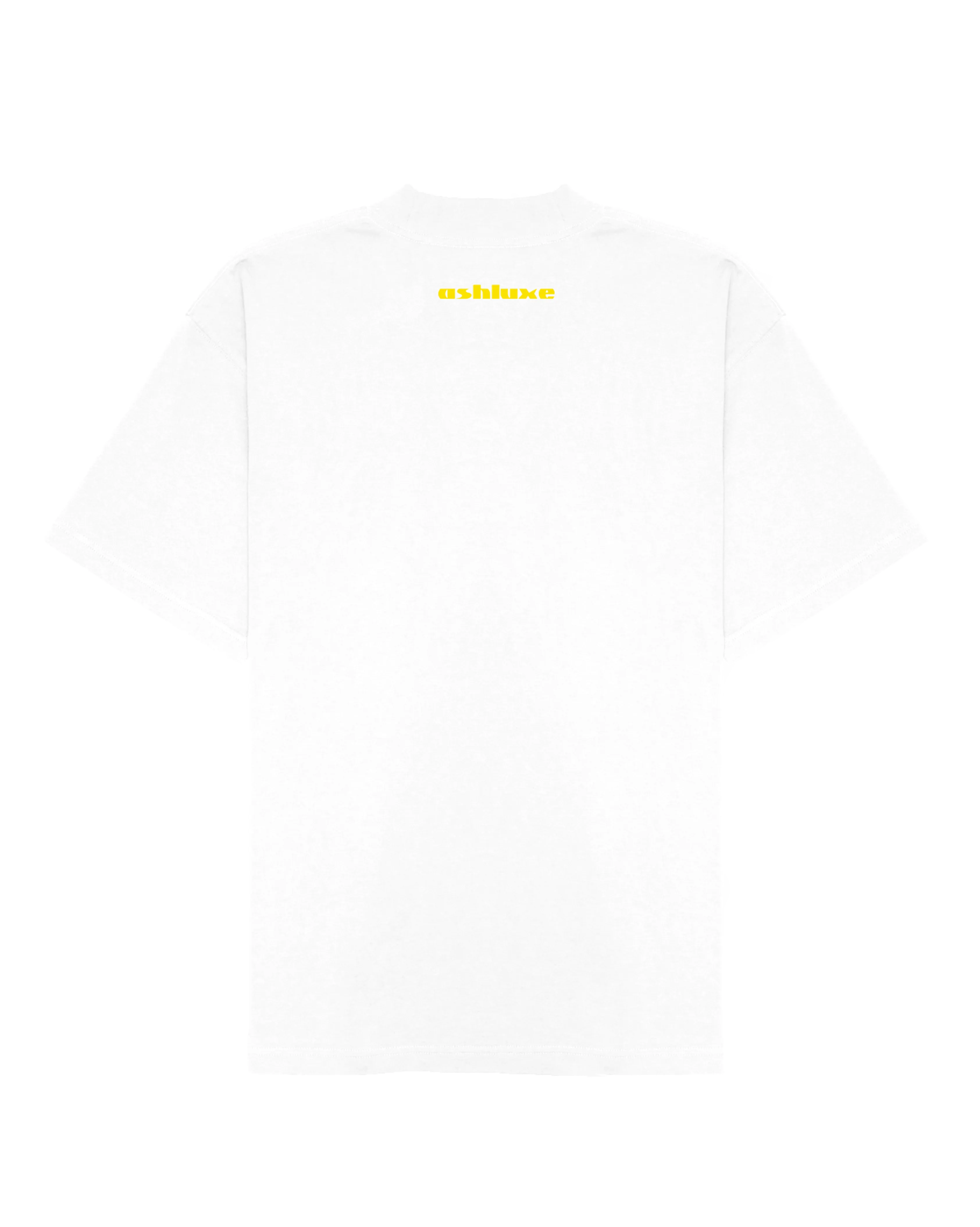 ASHLUXE Logo Blank High neck T-shirt White