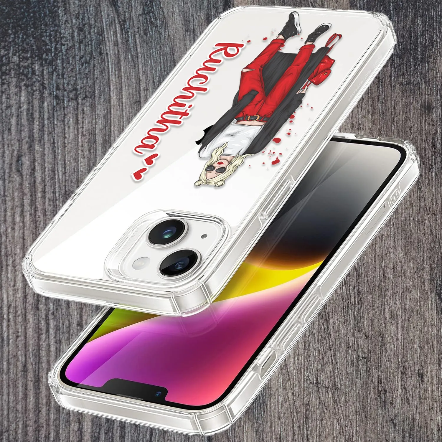 Attitude Girl Customize Transparent Silicon Case For OnePlus