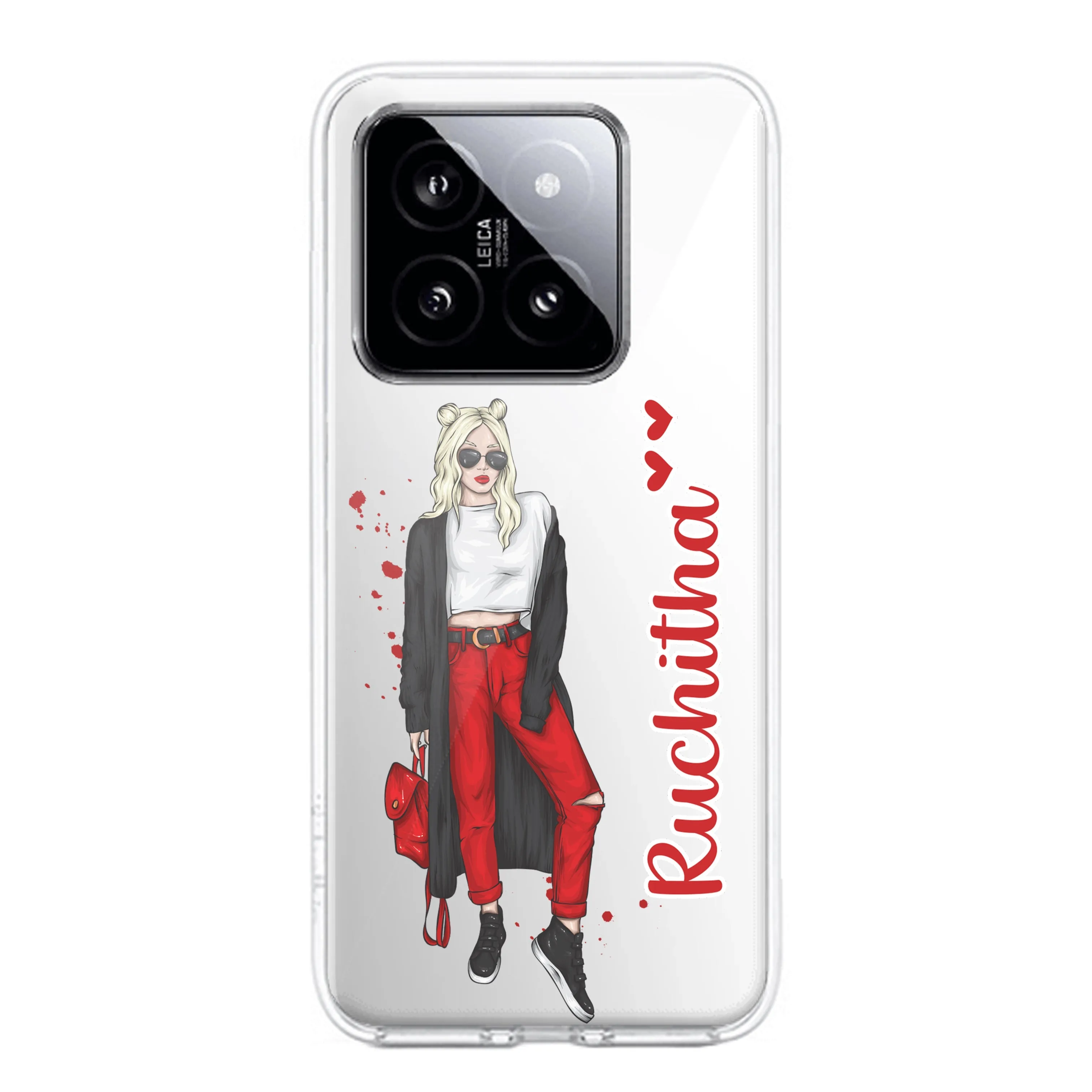 Attitude Girl Customize Transparent Silicon Case For Redmi/Xiaomi