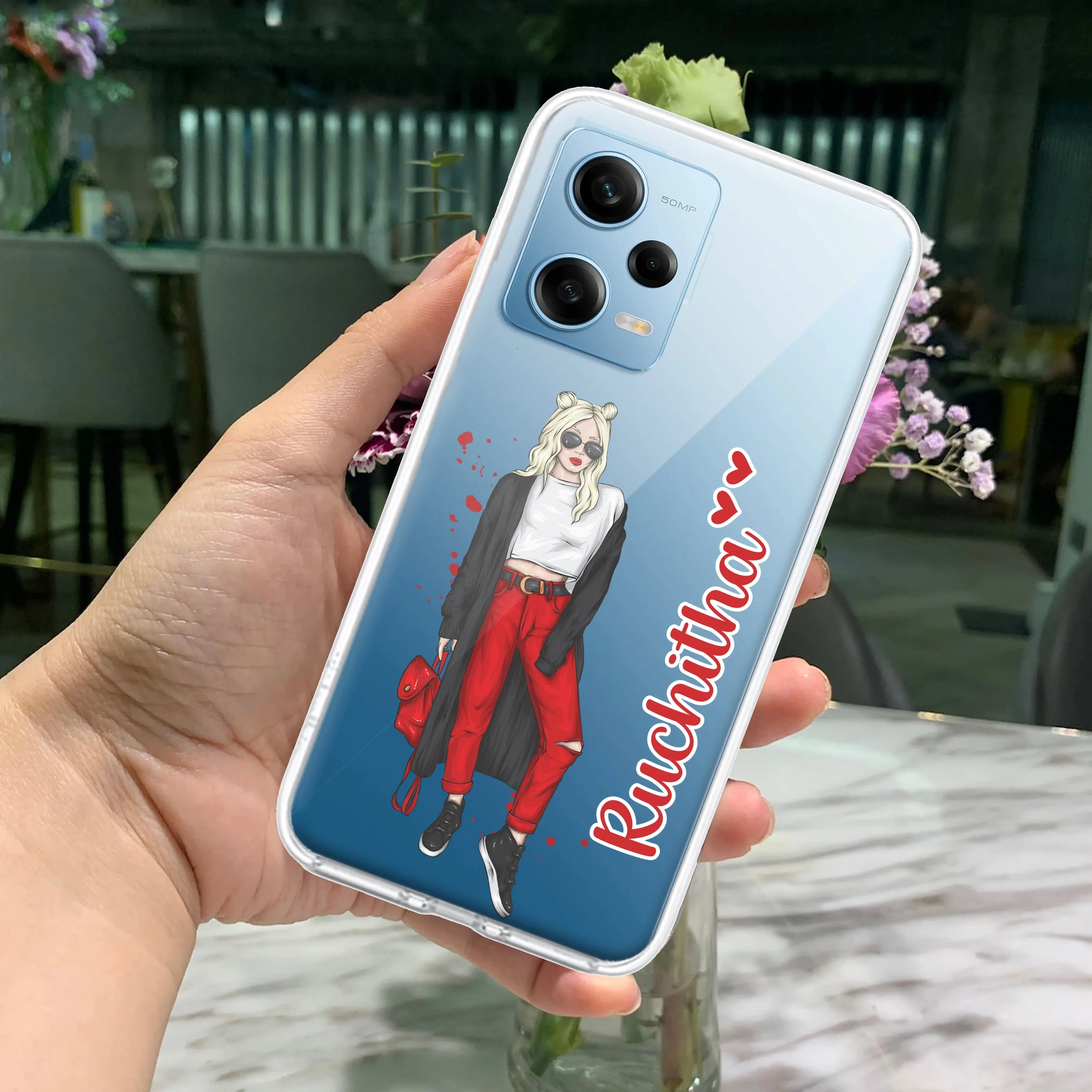 Attitude Girl Customize Transparent Silicon Case For Redmi/Xiaomi