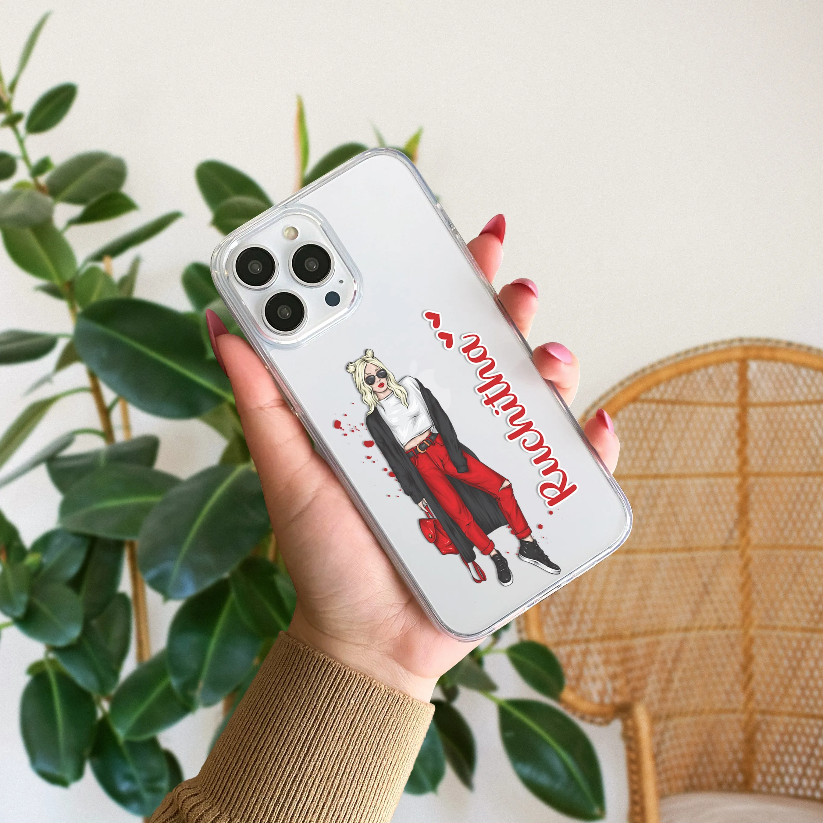 Attitude Girl Customize Transparent Silicon Case For Redmi/Xiaomi