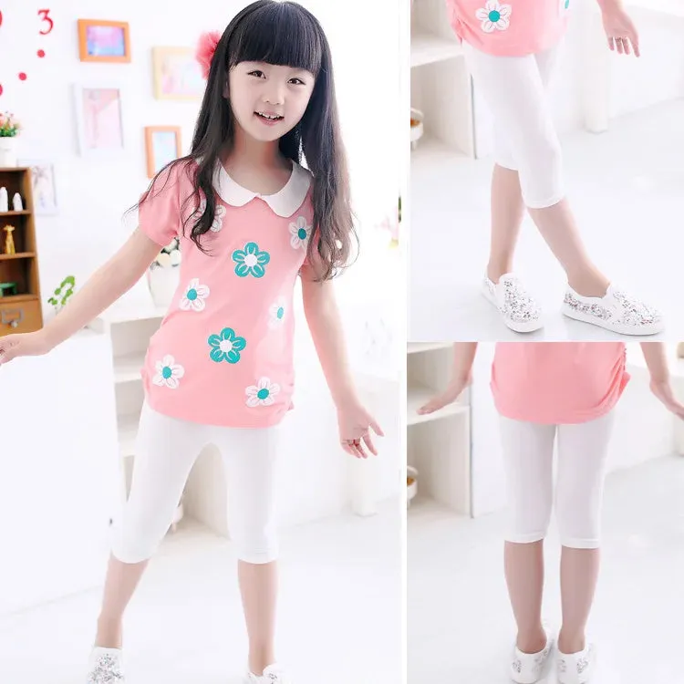 Baby Girl 2-12Y Cropped Candy Color Leggings