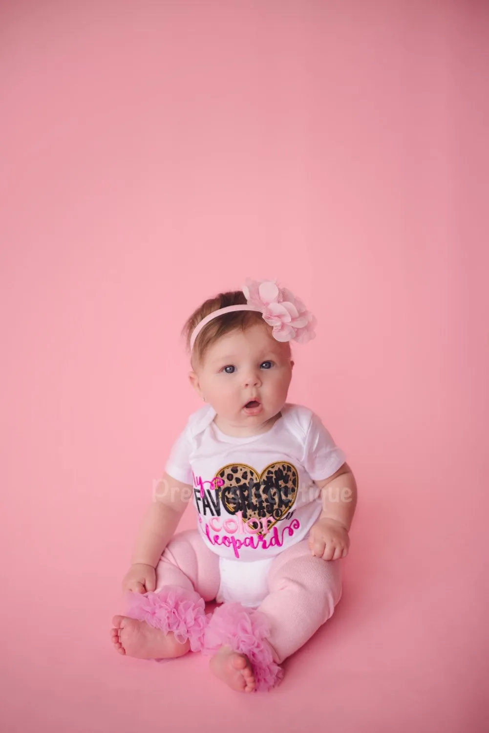 Baby girls My favorite color is lepoard shirt or bodysuit -- Bodysuit or t shirt baby, toddler, children