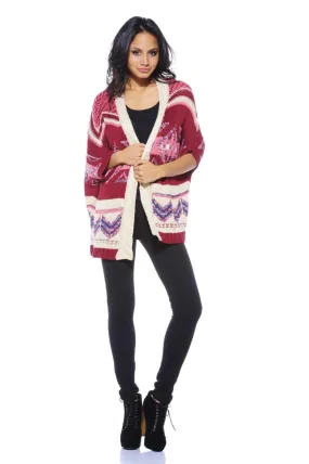 Bat Wing Knit triangle Cardigan