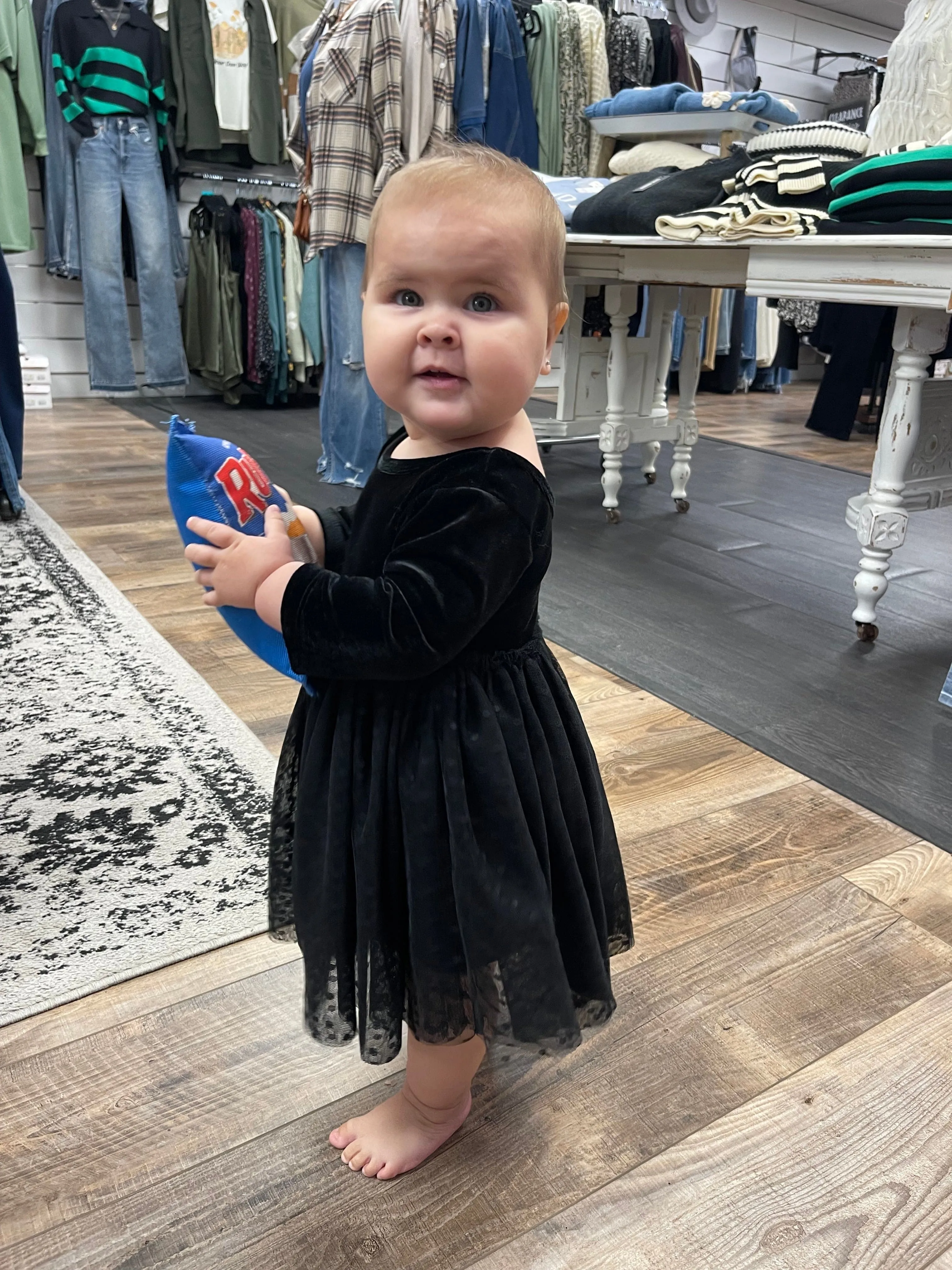 Black Velvet Tutu Dress