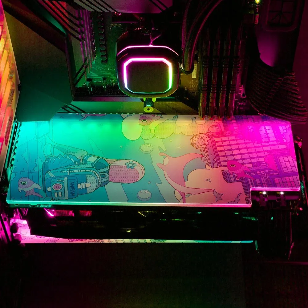 Blue Deviation RGB GPU Backplate