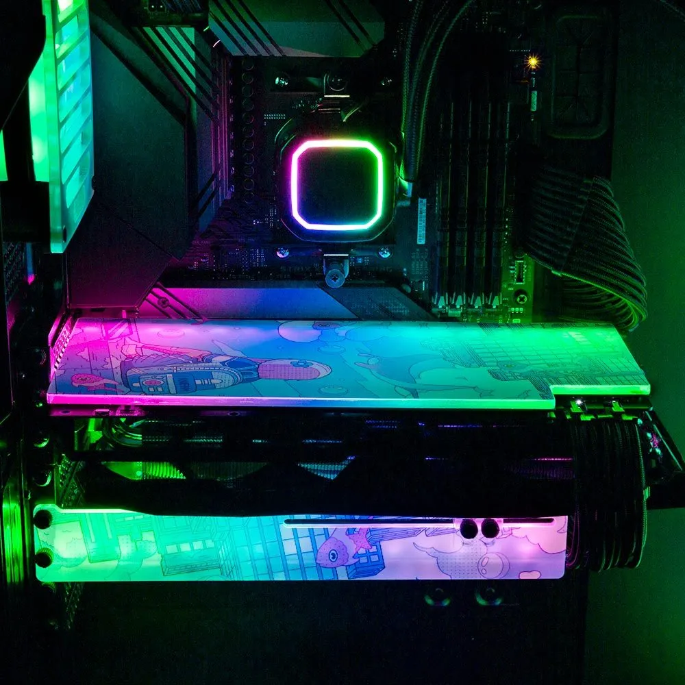 Blue Deviation RGB GPU Backplate