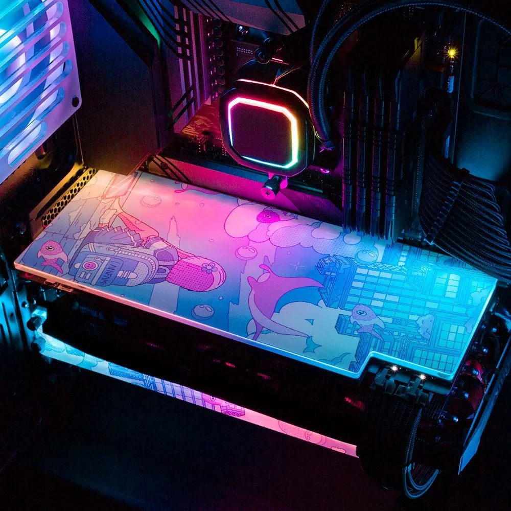 Blue Deviation RGB GPU Backplate