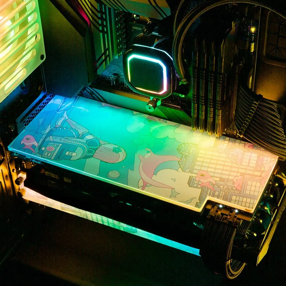 Blue Deviation RGB GPU Backplate