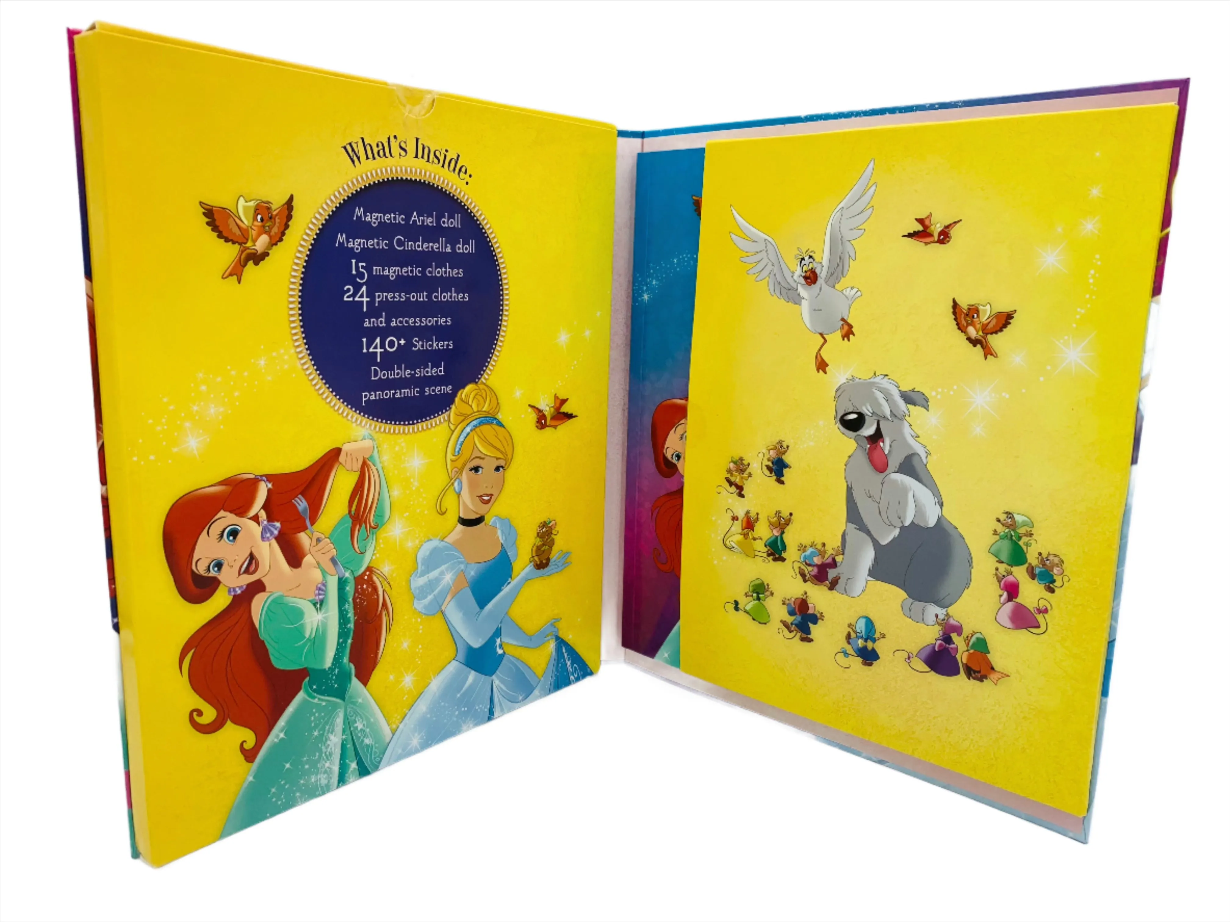 Book, Disney Princess Dazzling Design Magnetic Storybook Dress Up Kit