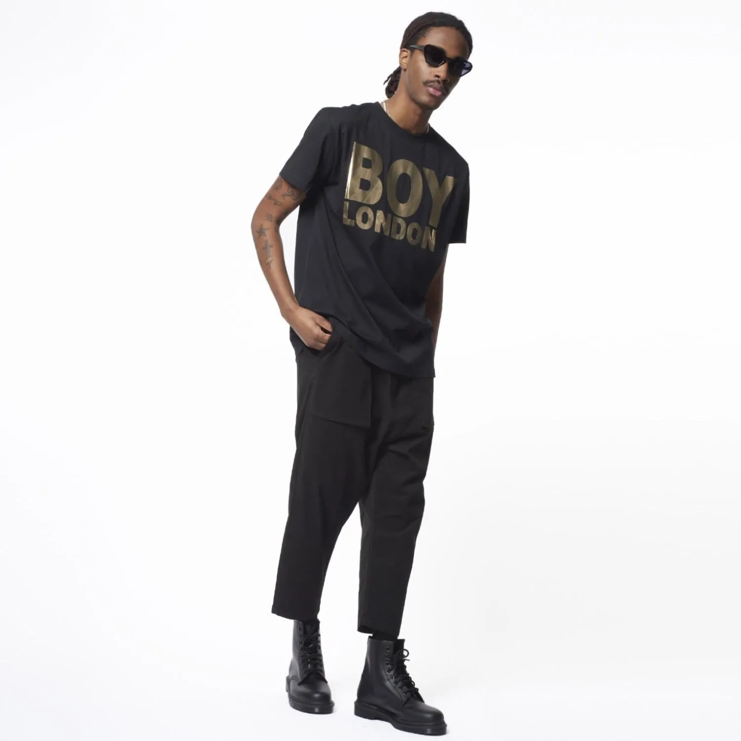 BOY LONDON T-SHIRT - BLACK/GOLD