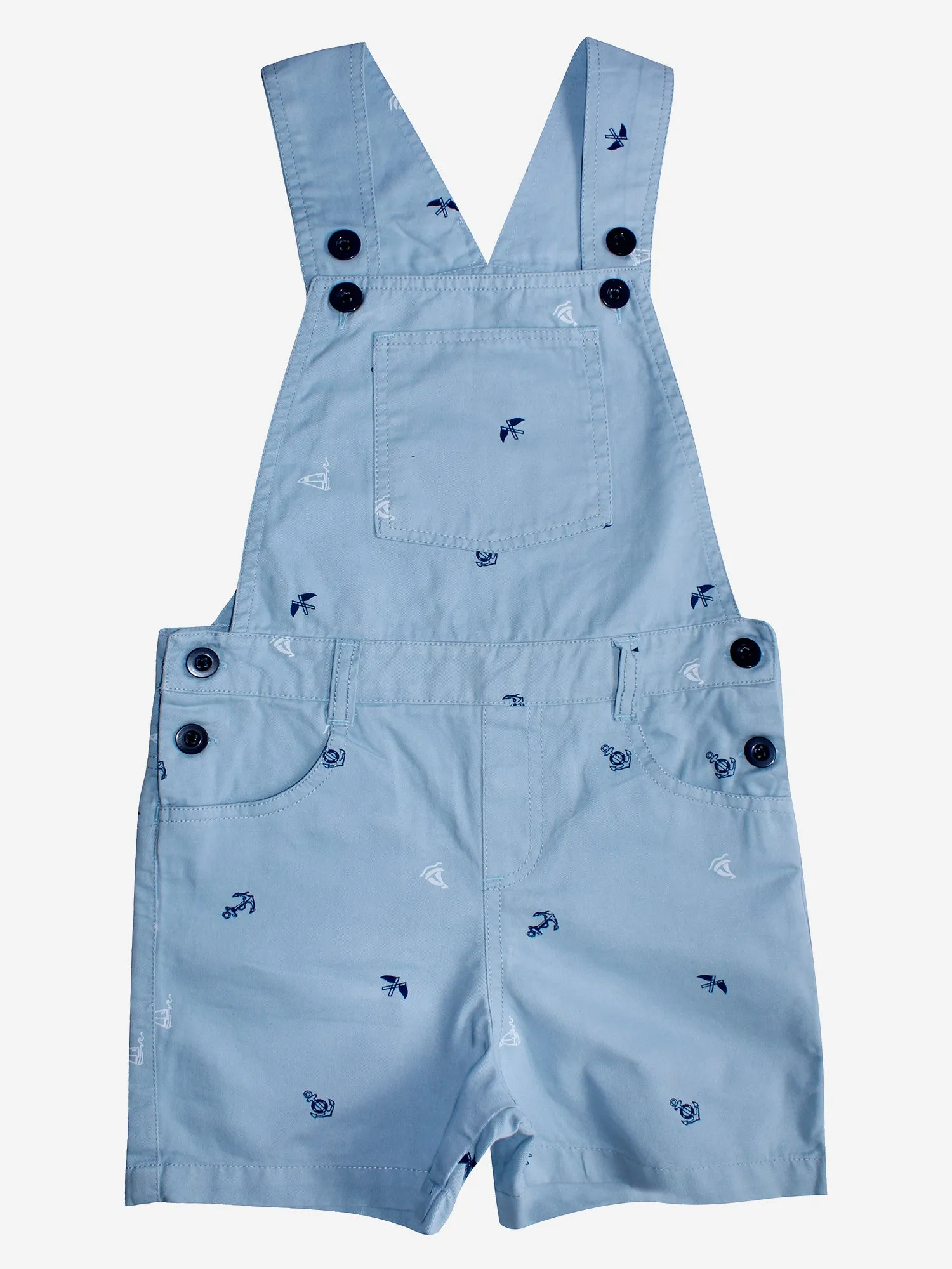 Boys Denim Dungaree Shorts