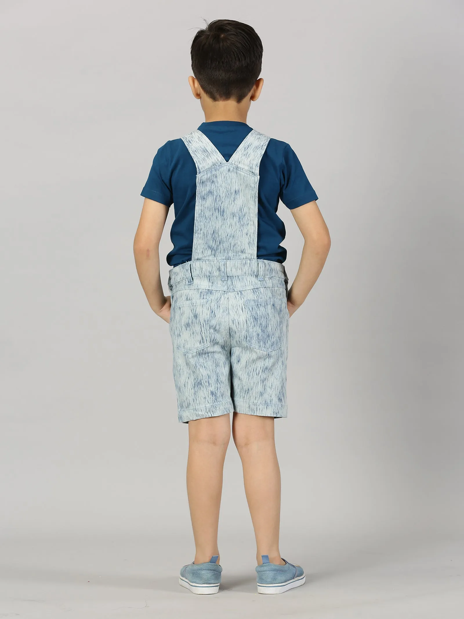 Boys Denim Dungaree Shorts