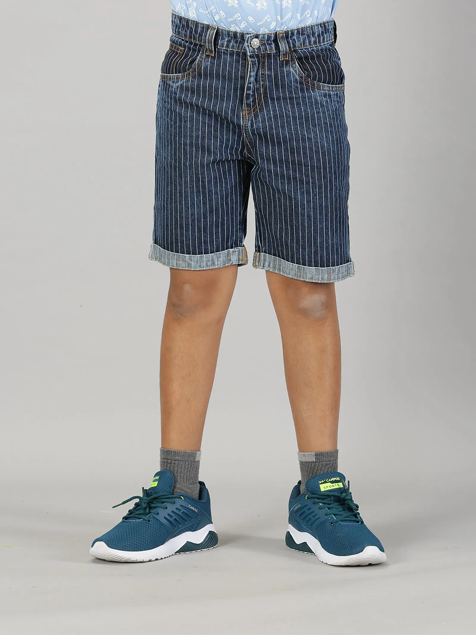 Boys Fashion Denim Rollup Shorts