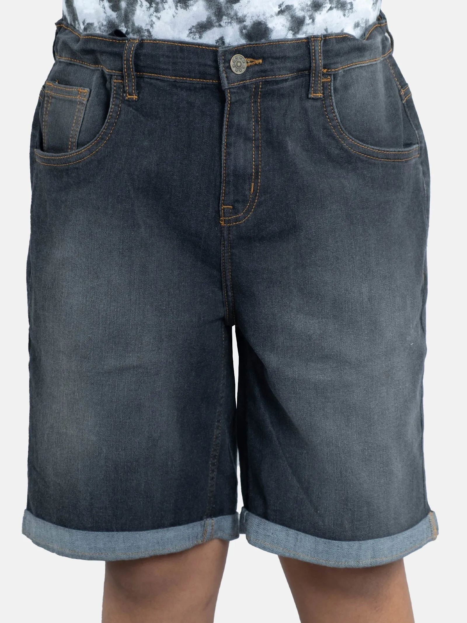 Boys Fashion Denim Rollup Shorts