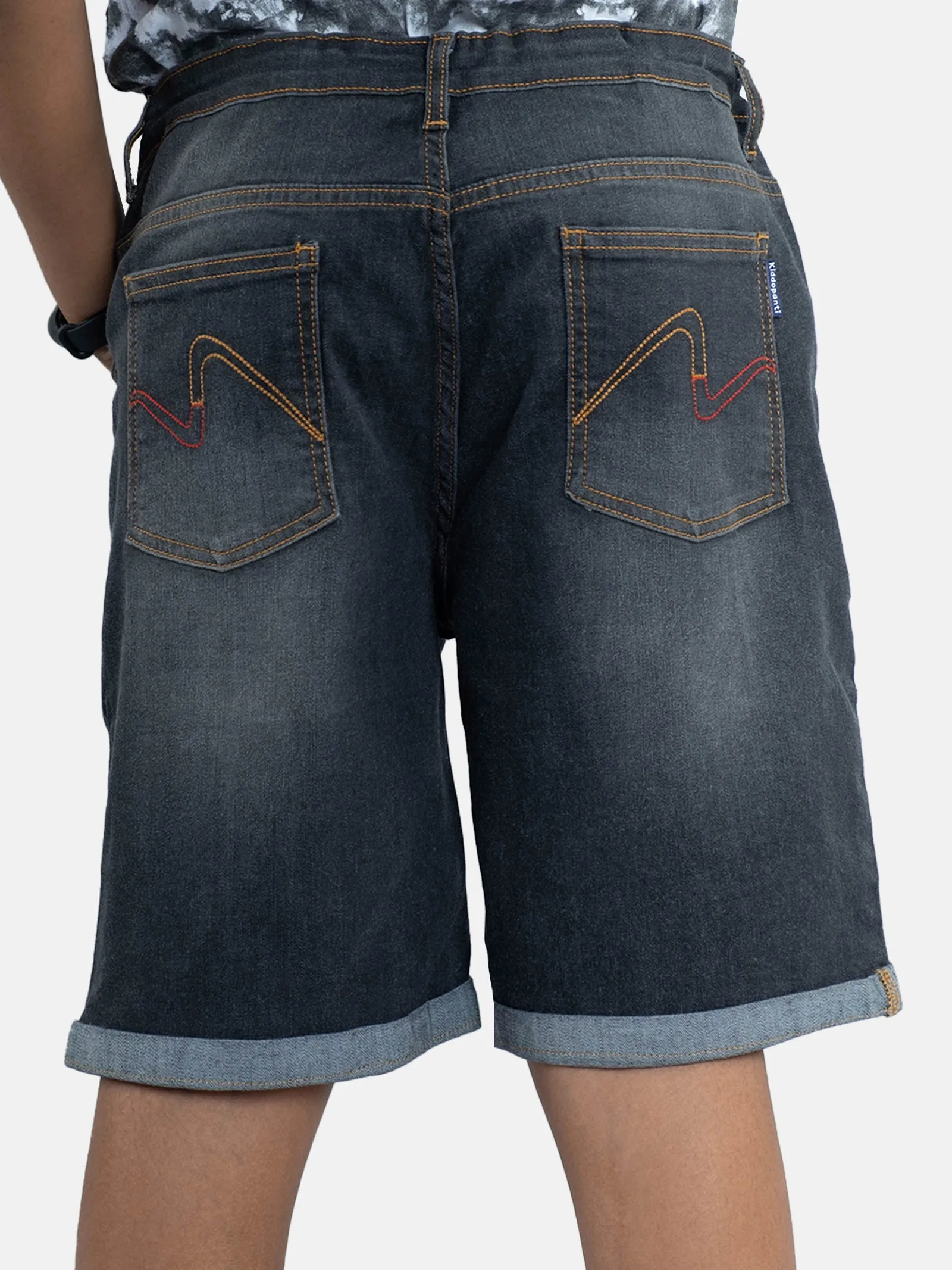 Boys Fashion Denim Rollup Shorts