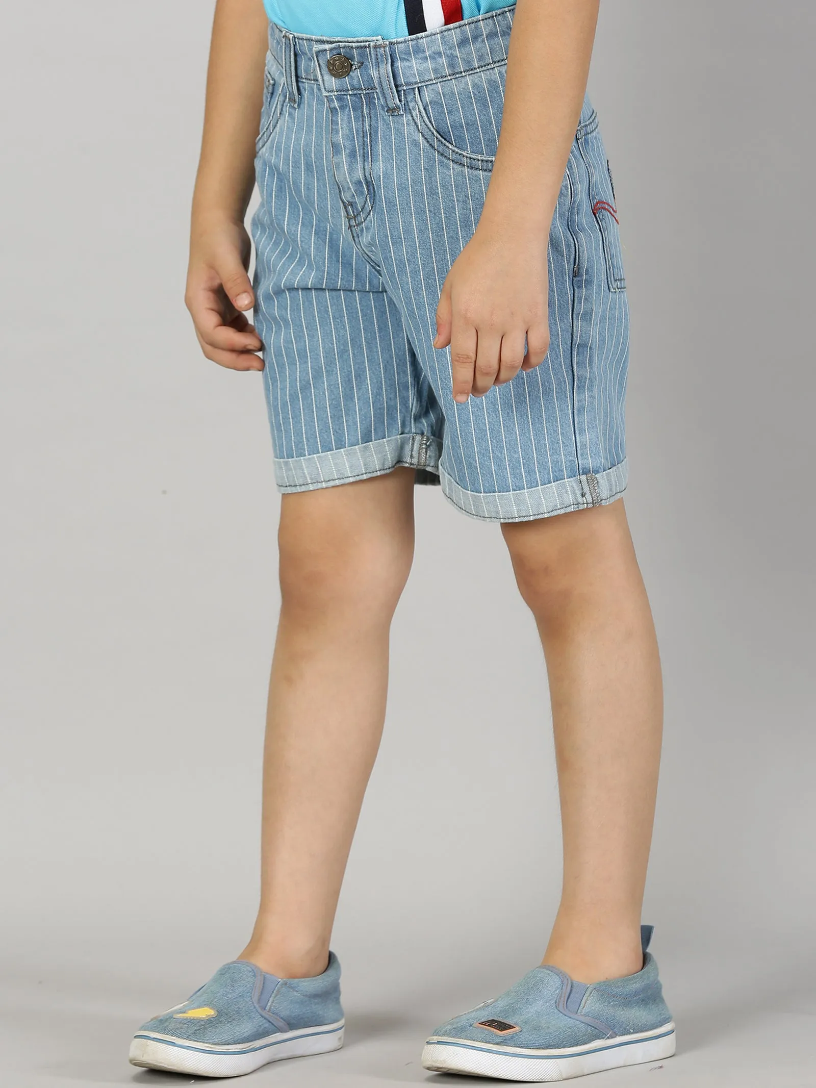 Boys Fashion Denim Rollup Shorts